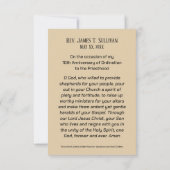 Gebed Kaart Naam 10e Ordinatie Jubileum Maria (Achterkant)