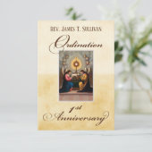 Gebed Kaart Naam 1e Ordinatie Jubileum Altaar (Staand voorkant)