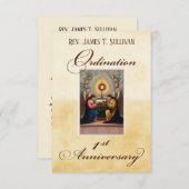 Gebed Kaart Naam 1e Ordinatie Jubileum Altaar (Voorkant / Achterkant)