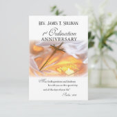 Gebed Kaart Naam 1e Ordinatie Jubileum Kruis (Staand voorkant)