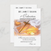 Gebed Kaart Naam 1e Ordinatie Jubileum Kruis (Voorkant / Achterkant)