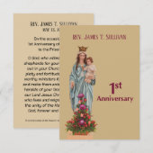 Gebed Kaart Naam 1e Ordinatie Jubileum Maria (Voorkant / Achterkant)