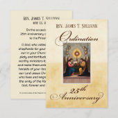 Gebed Kaart Naam 25e Ordinatie Jubileum Altaar (Voorkant / Achterkant)