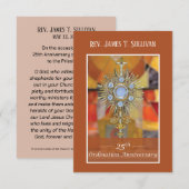 Gebed Kaart Naam 25e Ordinatie Jubileum Host (Voorkant / Achterkant)