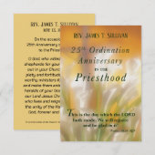 Gebed Kaart Naam 25e Ordinatie Jubileum Lily (Voorkant / Achterkant)