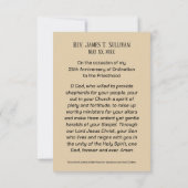 Gebed Kaart Naam 25e Ordinatie Jubileum Maria (Achterkant)