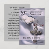 Gebed Kaart Naam 35e Ordinatie Jubileum Host (Voorkant / Achterkant)