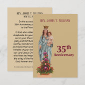 Gebed Kaart Naam 35e Ordinatie Jubileum Maria (Voorkant / Achterkant)