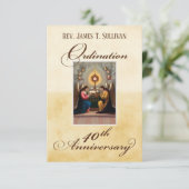 Gebed Kaart Naam 40e Ordinatie Jubileum Altaar (Staand voorkant)