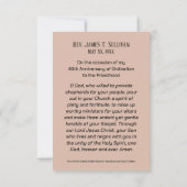 Gebed Kaart Naam 40e Ordinatie Jubileum Host (Achterkant)