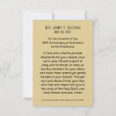 Gebed Kaart Naam 40e Ordinatie Jubileum Kruis (Achterkant)