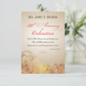 Gebed Kaart Naam 50e Ordinatie Jubileum (Staand voorkant)