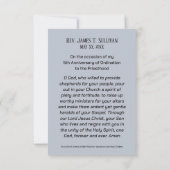 Gebed Kaart Naam 5e Ordinatie Jubileum (Achterkant)