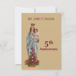 Gebed Kaart Naam 5e Ordinatie Jubileum Maria