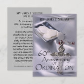 Gebed Kaart Naam 60e Ordinatie Jubileum (Voorkant / Achterkant)