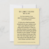 Gebed Kaart Naam 65e Ordinatie Jubileum Kruis (Achterkant)