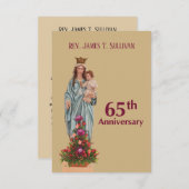 Gebed Kaart Naam 65e Ordinatie Jubileum Maria (Voorkant / Achterkant)