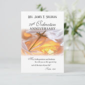 Gebed Kaart Naam 75e Ordinatie Jubileum Kruis (Staand voorkant)