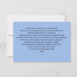 Gebed Kaart: om onze geloofsschilden te versterken Bedankkaart