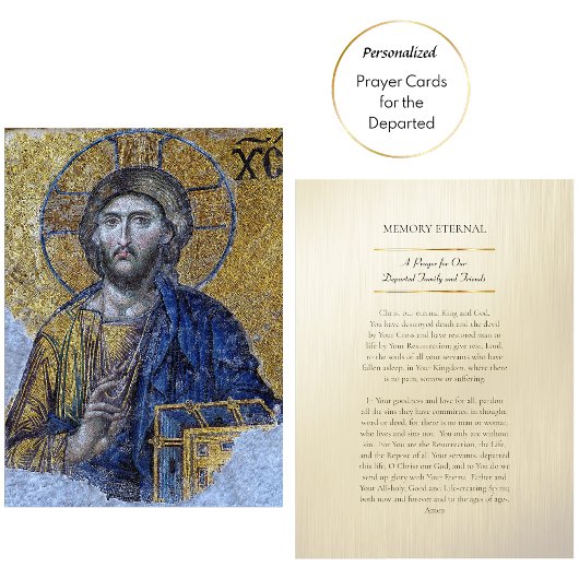 Gebed Kaart voor de Vertrokken Geliefden Plaatskaartje