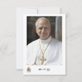 Gebed Kaart voor paus Leo XIV, Vicaris van Christu (Voorkant)