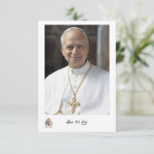 Gebed Kaart voor paus Leo XIV, Vicaris van Christu (Staand voorkant)