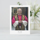 Gebed Kaart voor paus Leo XIV, Vicaris van Christu (Staand voorkant)