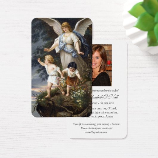 Gebed Kaarten | Angel Watching Visitekaartje (Bureau)