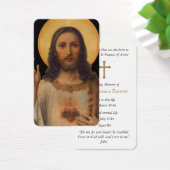 Gebed Kaarten | Antiek Heilig Hart Jezus Visitekaartje (Bureau)