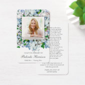 Gebed Kaarten | Blauwe hortensia Visitekaartje (Bureau)