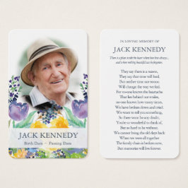 Gebed Kaarten | Bloemblauw Visitekaartje