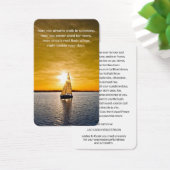 Gebed Kaarten | Boot & Zonsondergang Visitekaartje (Bureau)