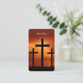 Gebed Kaarten | Crosses Deluxe Visitekaartje (Staand voorkant)