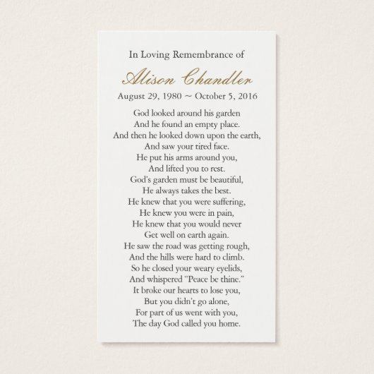 Gebed Kaarten | Engel des Heren 5 Visitekaartjes (Achterkant)