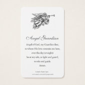 Gebed Kaarten | Engelen aflopend Visitekaartje (Achterkant)
