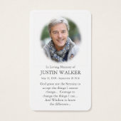 Gebed Kaarten | Engelen die we hebben gehoord Visitekaartje (Achterkant)