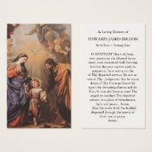 Gebed Kaarten | Feest van de Heilige Familie Visitekaartje (Voorkant /achterkant)