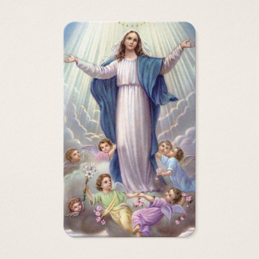 Gebed Kaarten | Geheime rozenkrans Visitekaartje (Voorkant)