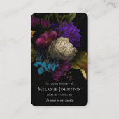 Gebed Kaarten | Gekoesterde bloemen Deluxe Visitekaartje (Voorkant)