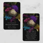 Gebed Kaarten | Gekoesterde bloemen Deluxe Visitekaartje (Voorkant / Achterkant)