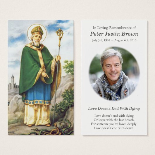 Gebed Kaarten | Glorious St Patrick Visitekaartje (Voorkant /achterkant)