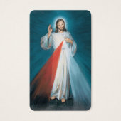 Gebed Kaarten | Goddelijke barmhartigheid Chaplet  Visitekaartje (Voorkant)