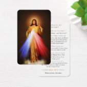 Gebed Kaarten | Goddelijke barmhartigheid Chaplet Visitekaartje (Bureau)