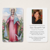 Gebed Kaarten |  Hart Maria Visitekaartje (Voorkant /achterkant)