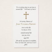 Gebed Kaarten | Heil Maria Visitekaartjes (Achterkant)