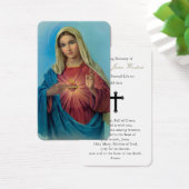 Gebed Kaarten | Heilig Hart Maria 3 Visitekaartje (Bureau)