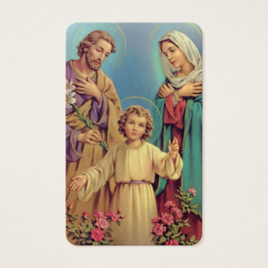 Gebed Kaarten | Heilige Familie 9 Visitekaartje (Voorkant)