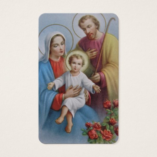 Gebed Kaarten | Heilige Familie Visitekaartje (Voorkant)