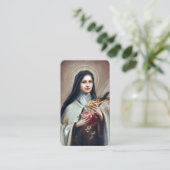 Gebed Kaarten | Het gebed van Therese Novena Visitekaartje (Staand voorkant)