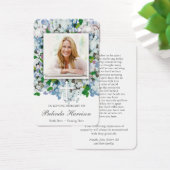 Gebed Kaarten | Hydrangea en kruis Visitekaartje (Bureau)